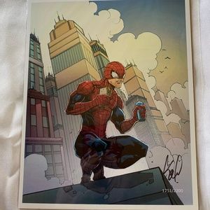 NWT. Autographed Spider-Man Fan Art 8x10 Print!